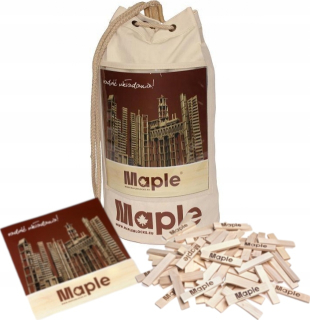 Prírodné drevené bloky Eco Maple Bag 200 ks