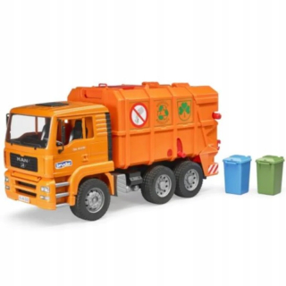 ND17_BR-02760 Man TGA Orange Garbage Truck s