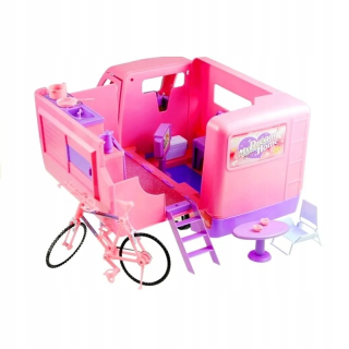 ND24_3718 Camper Camping Pink Dolol Vozidlo