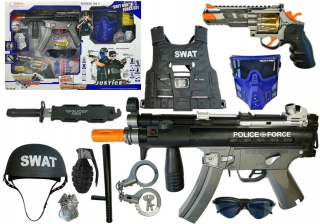 ND24_4875 Policajná sada pištole pre šípky MP