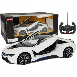 ND24_6014 Auto R / C BMW i8 Rastar 1:14 Biele dvere