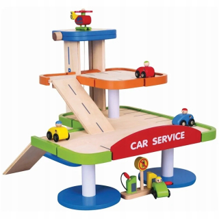 ND38_59690 Viga Toys - Drevená garáž