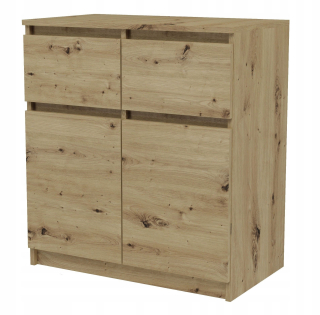 Moderná spálňa Dresser 70 Oak Artisan Mat
