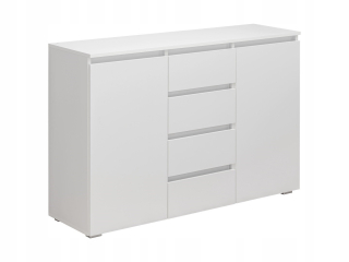 Moderný, priestranný komoda Madrid120cm, snehová biela