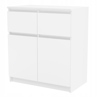 Moderné biele zásuvky 70 cm hlboké zásuvky