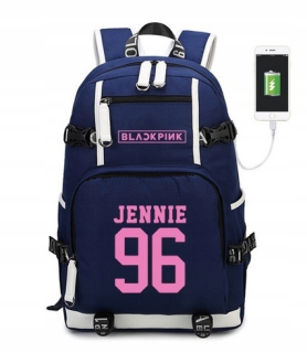 Nový batoh KPOP Kórejský Jennie Jisoo Lisa s USB