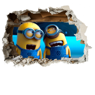 Nálepka Minionki, Minion od steny 120x90cm