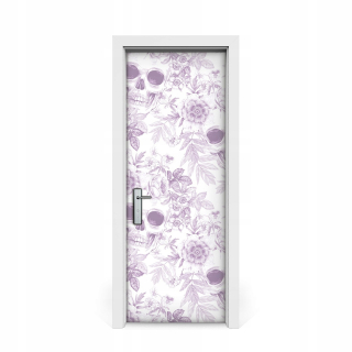 Nálepka na lebky s kvetmi 75x205