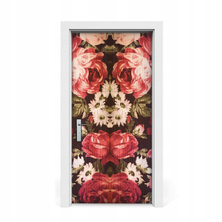 Nálepka na červené dvere vintaga 95x205