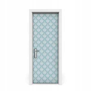Damask Green and Grey Sticker 75x205
