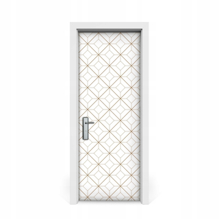 Golden Romby Geometric Dvere Sticker 75x205