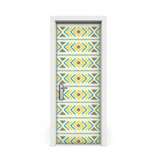 Samolepka na dvere Boho geometrický štýl 75x205
