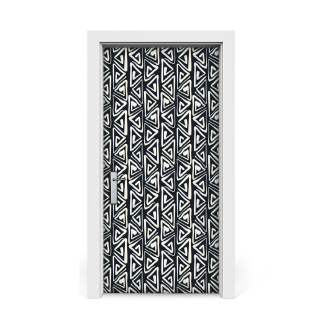 Geometrické kmeňové kmeňové dvery 95x205 vzor