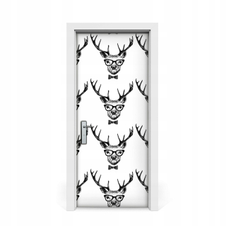 Ručná nálepka na dvere -Deer 85x205