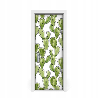 Boho 75x205 Nálepka na dvere kaktusu