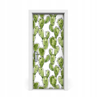 Boho 85x205 Nálepka na dvere kaktusu