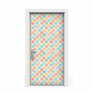 Farebná marocká nálepka na dvere 95x205