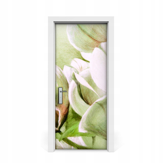 Samolepka na dvere Magnolia kvety príroda 85x205