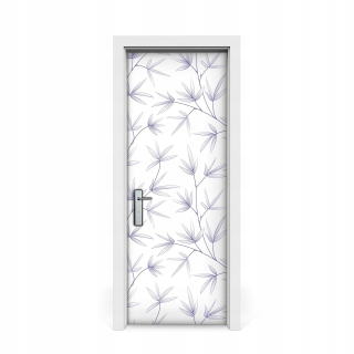 Dvere Sticker Leaf Art Modern 75x205