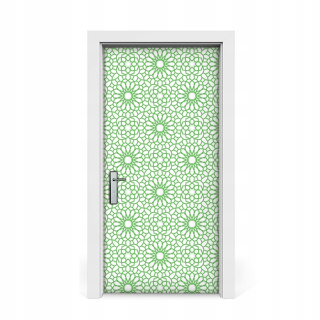 Nálepka na orientálne dvere 95x205 Kvety