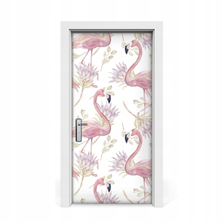 Pastelová nálepka 95x205 Flamingos