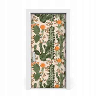Nálepka na oranžové dvere 95x205 CACTI