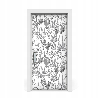 Ručná nálepka s dverami -DRAWN CACTI 95X205