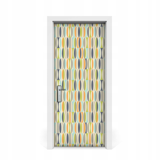 Geometria vzoru nálepky retro dverí 85x205