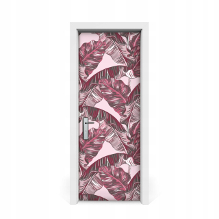 Nálepka ružovej tropickej palmy 75x205