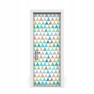 Geometrické trojuholníky s dverovými nálepkami 75x205