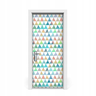 Geometrické trojuholníky s dverovými nálepkami 85x205