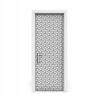 Kolesá s nálepkou na dvere Czrno White 75x205