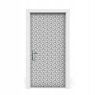 Kolesá s nálepkou na dvere Czrno White 95x205