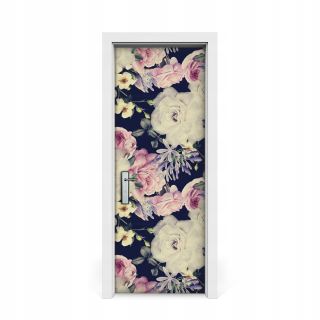 Dvere Sticker Barokové kvety 75x205