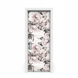Dyhlová slepka na dvere kytica z peony 75x205