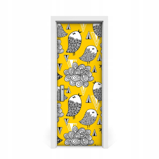 Dvere Sticker Doodle Birds 75x205