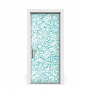 Nálepka na vintage vlny 85x205 vlny
