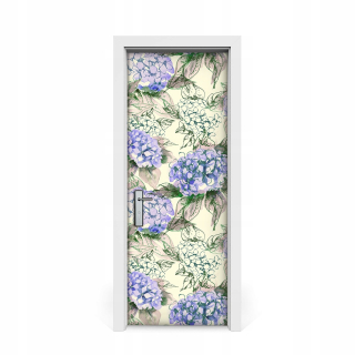 Nálepka na dvere Hydrangea 75x205