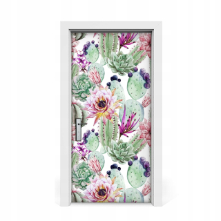 Nálepka na dvere Cacti 95x205