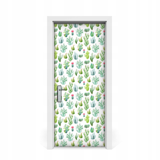 Nálepka na dvere Small Cacti 85x205