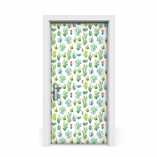 Nálepka na dvere Small Cacti 95x205