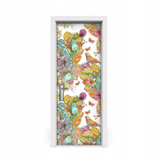 Vzor nálepky pre dvere Mandala 75x205