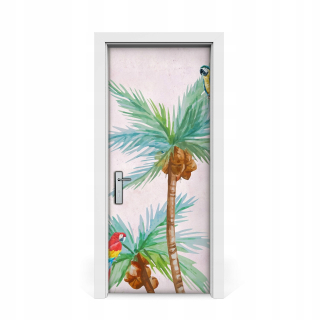 Nálepka na palmové a papagájové dvere 85x205