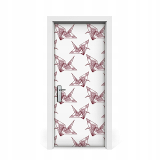 Dvere Sticker Birds Origami 85x205