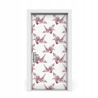 Dvere Sticker Birds Origami 95x205
