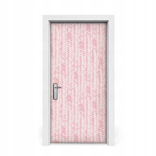 Nálepka na dvere Pink rybie kosť 95x205