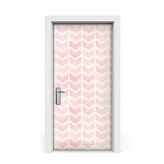 Samolepka na dvere Veneer Pink vector 95x205
