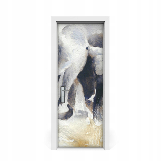 Nálepka na dvere, stádo slona 75x205