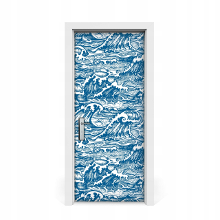 Nálepka na dvere dverí Storm 85x205