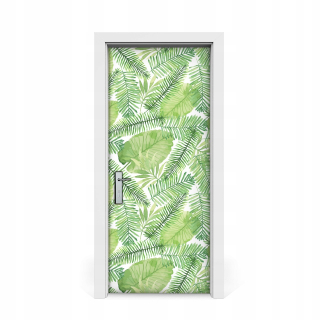 Tropické listy slepky na dvere s 85x205